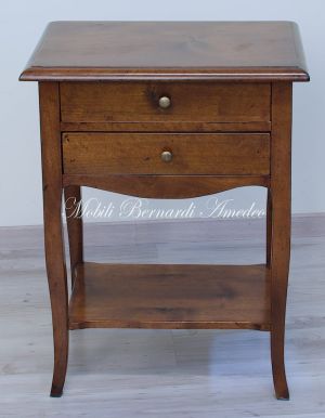 Classic style solid walnut coffee table also suitable as a bedroom bedside table